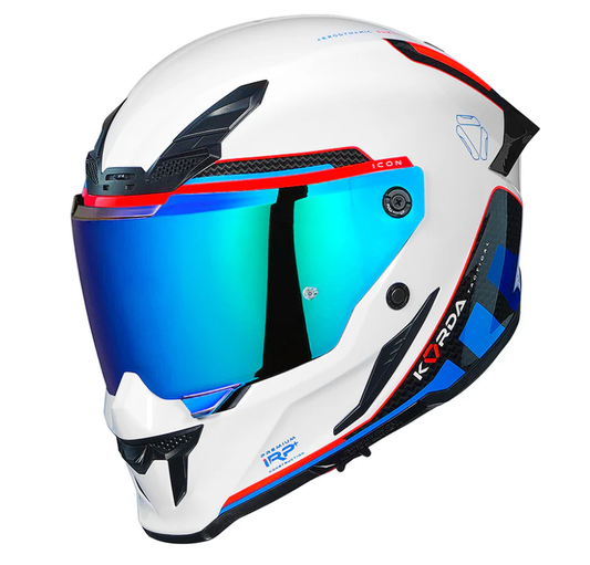 Korda Icon Tokio Helmet (White, Blue)