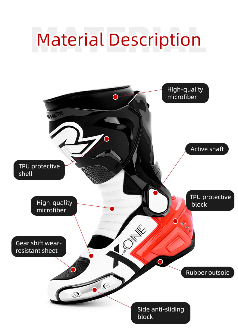 TR X ONE PRO BOOTS RED WHITE