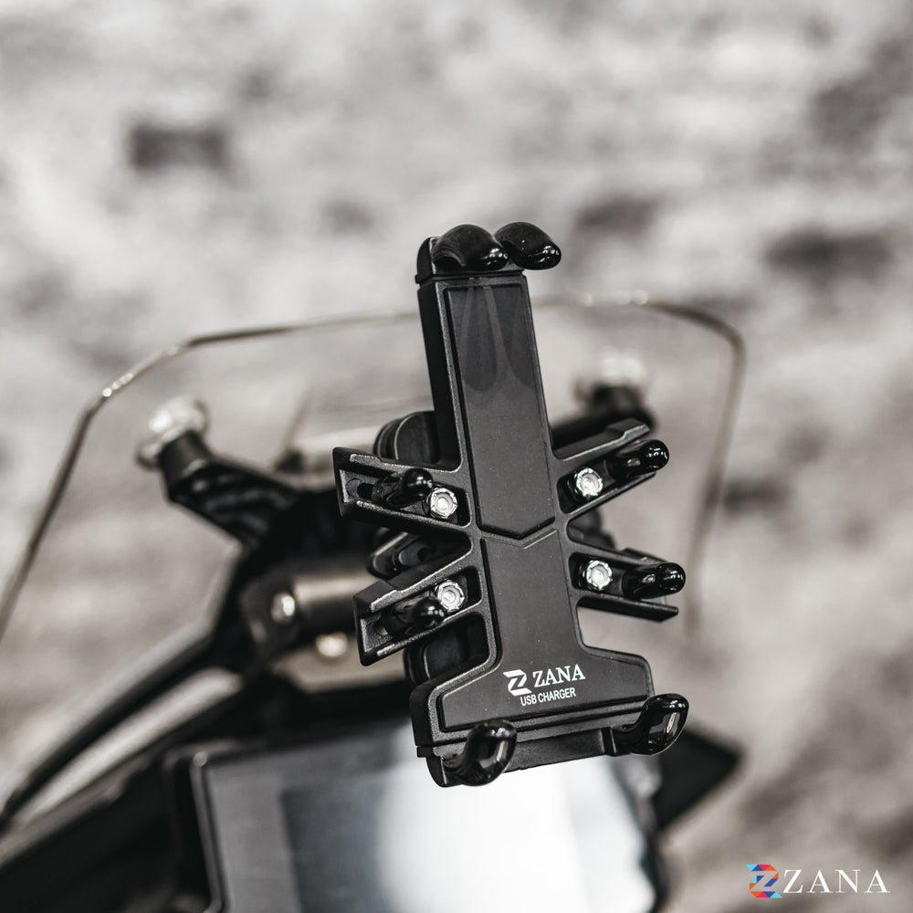 Zana- Universal Mobile Holder with USB Charger REX