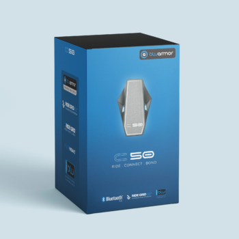 Bluarmor C50 Helmet Communication Device – Intercom and Bluetooth