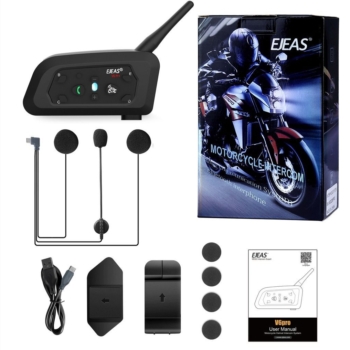 EJEAS Vnetphone V6 Pro+ Bluetooth Intercom (6 months warranty) – New 2024 Model