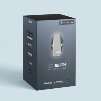 Bluarmor C50 Plus Helmet Communication Device – Intercom and Bluetooth