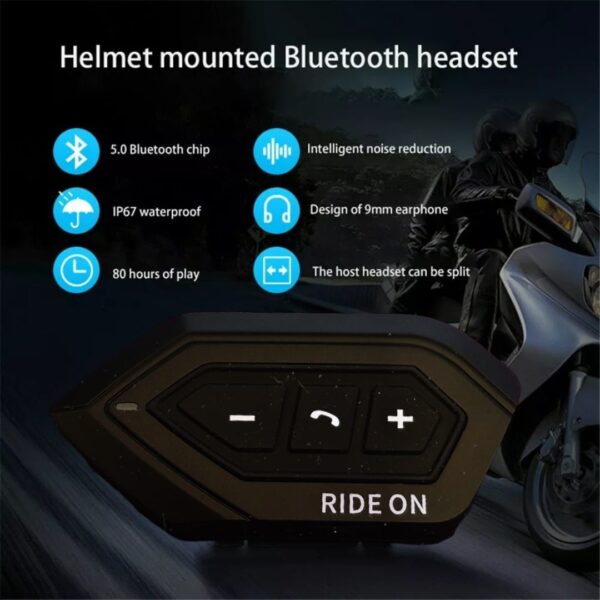 Ride On BT8 Bluetooth Headset for helmet - Image 3