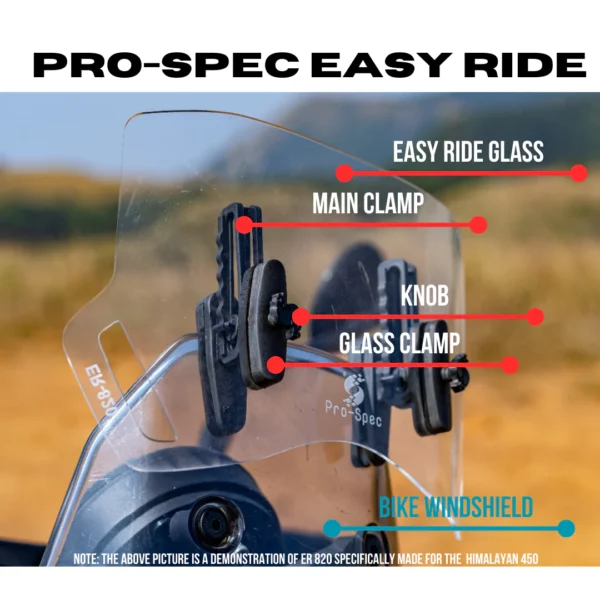 PROSPEC ER 860- Easy Ride for Himalayan 450 OEM Tall screen - Image 2